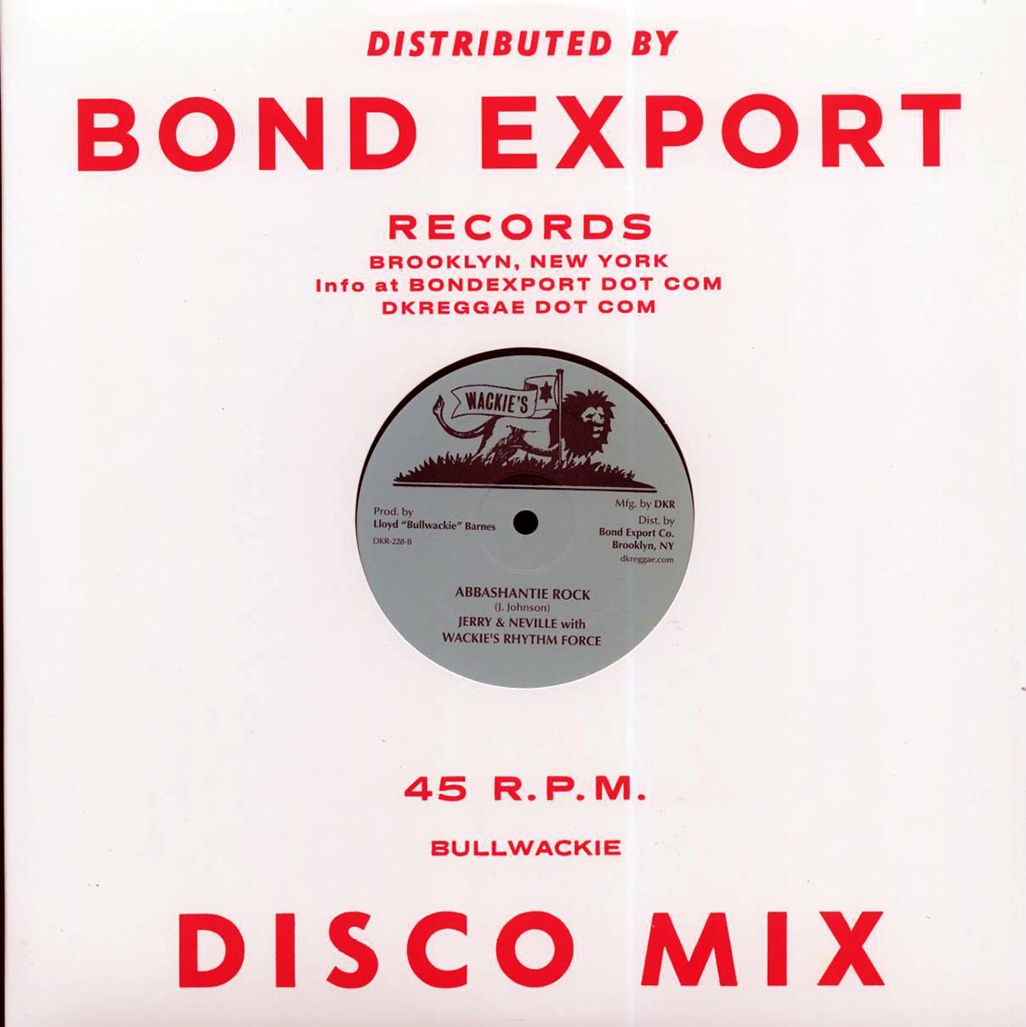 Abbashantie - Break Down the Walls [2023 Reissue 45RPM] [New Vinyl Record 12" Single]