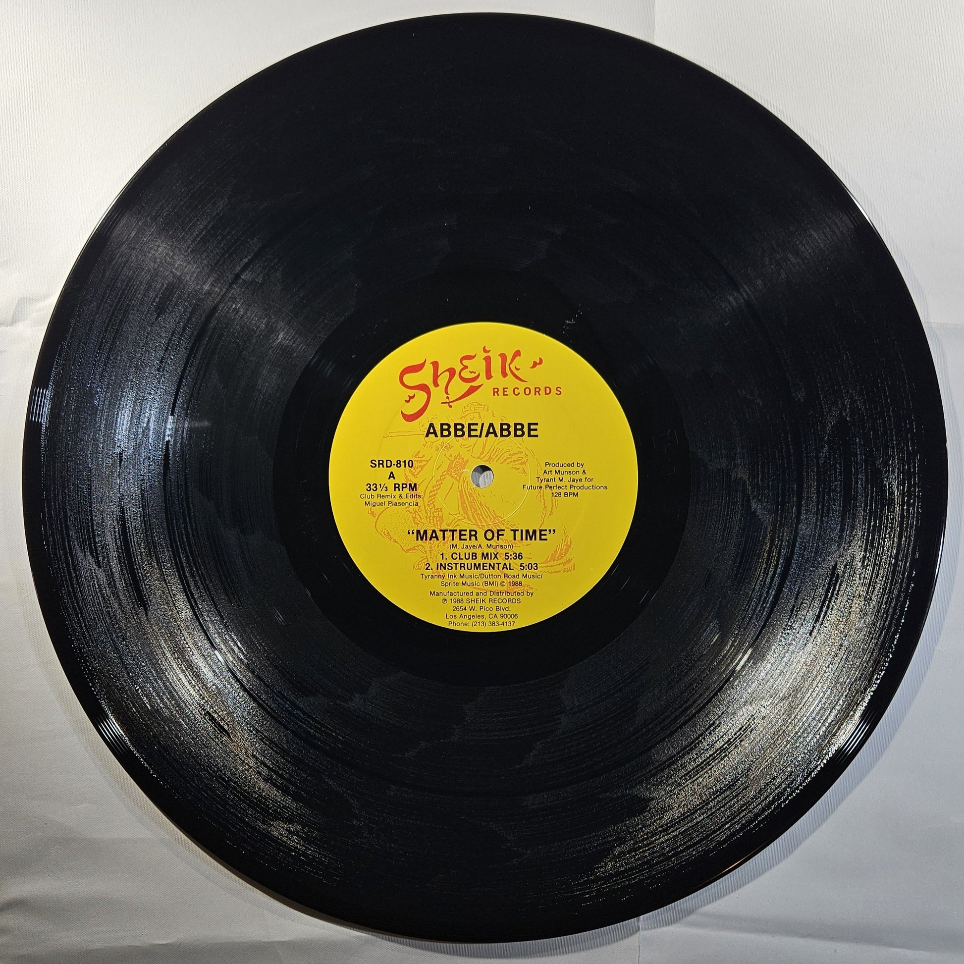 Abbe/Abbe - Matter of Time [1988 Used Vinyl Record 12" Single]