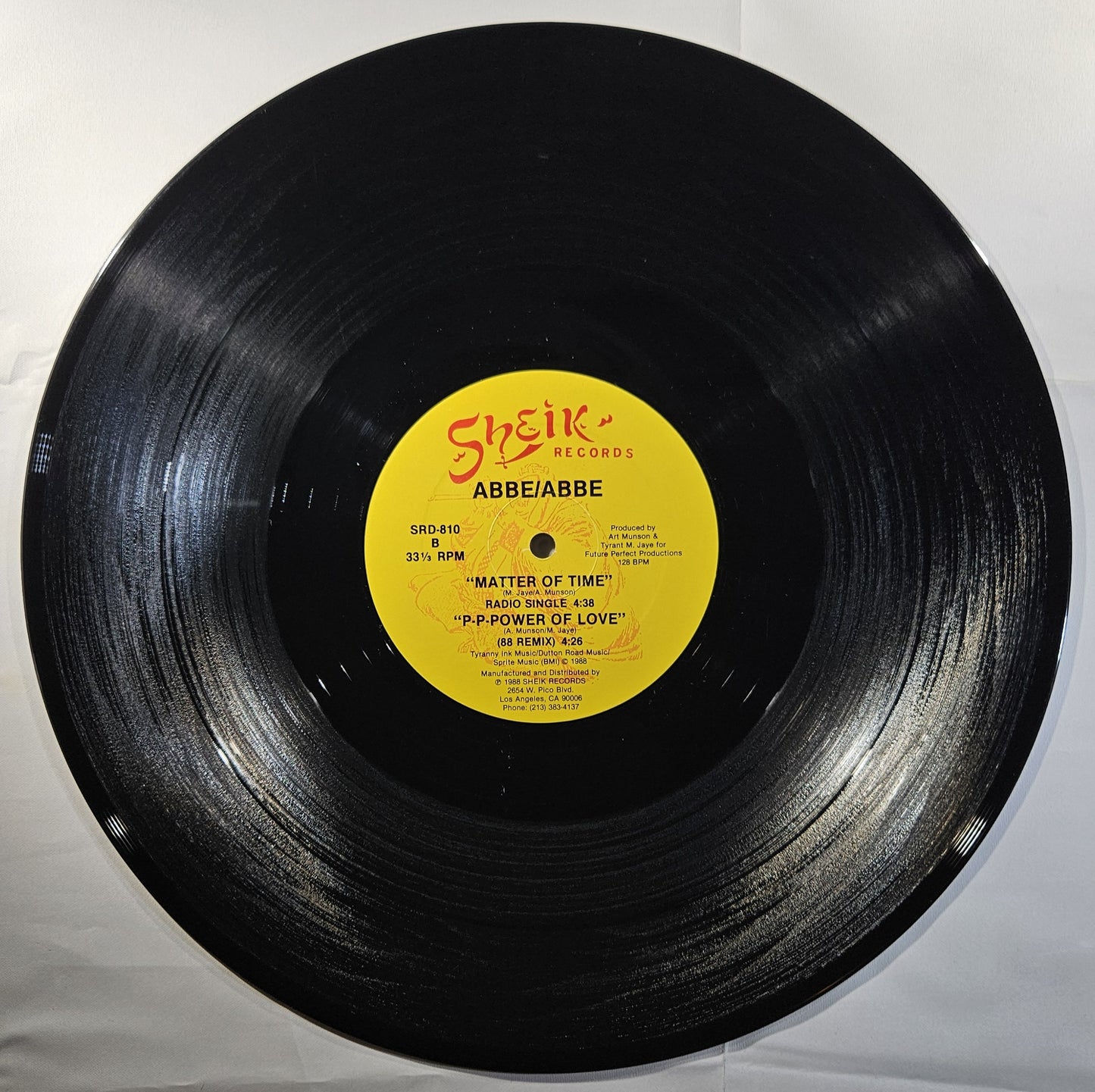 Abbe/Abbe - Matter of Time [1988 Used Vinyl Record 12" Single]