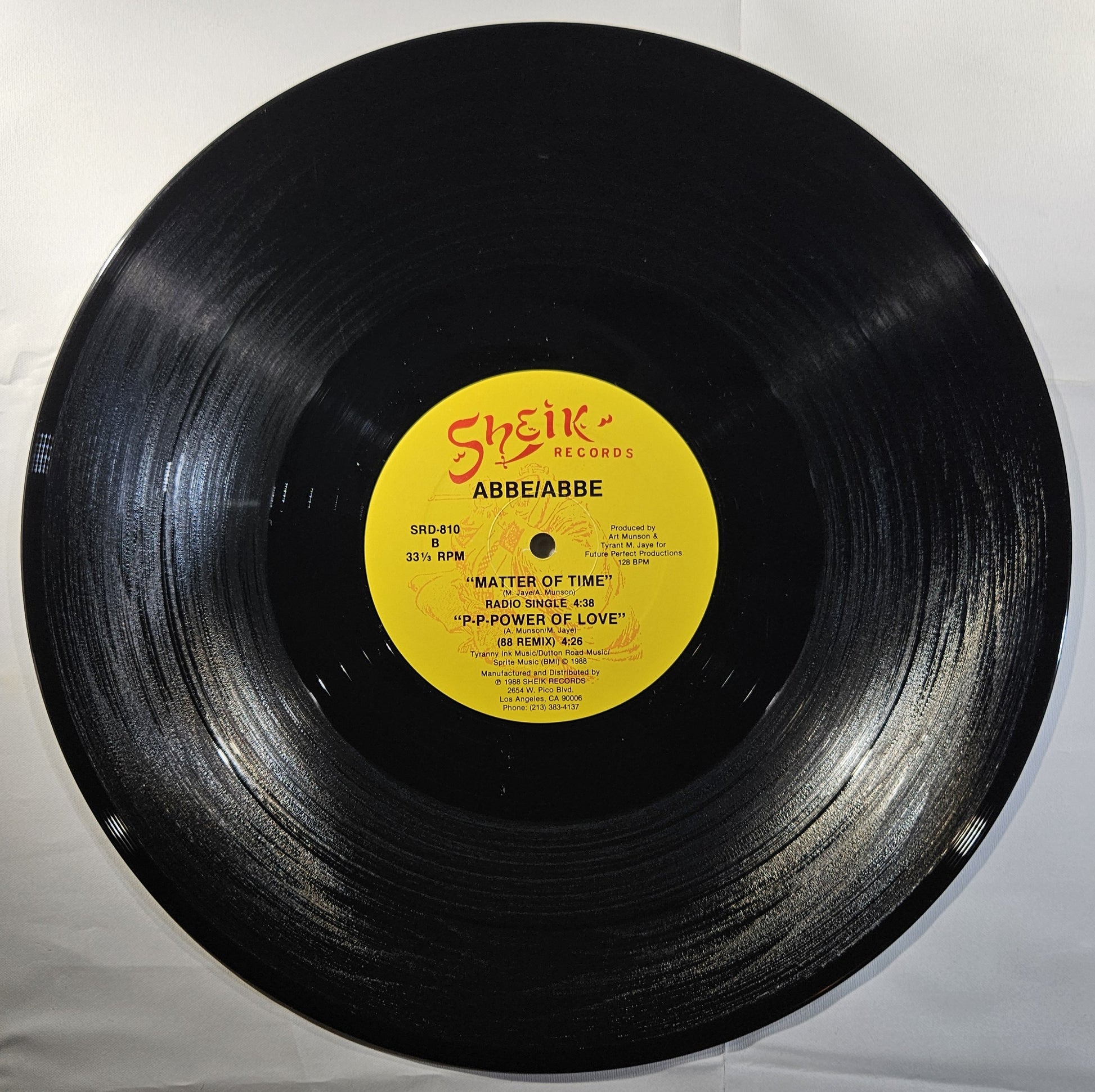 Abbe/Abbe - Matter of Time [1988 Used Vinyl Record 12" Single]