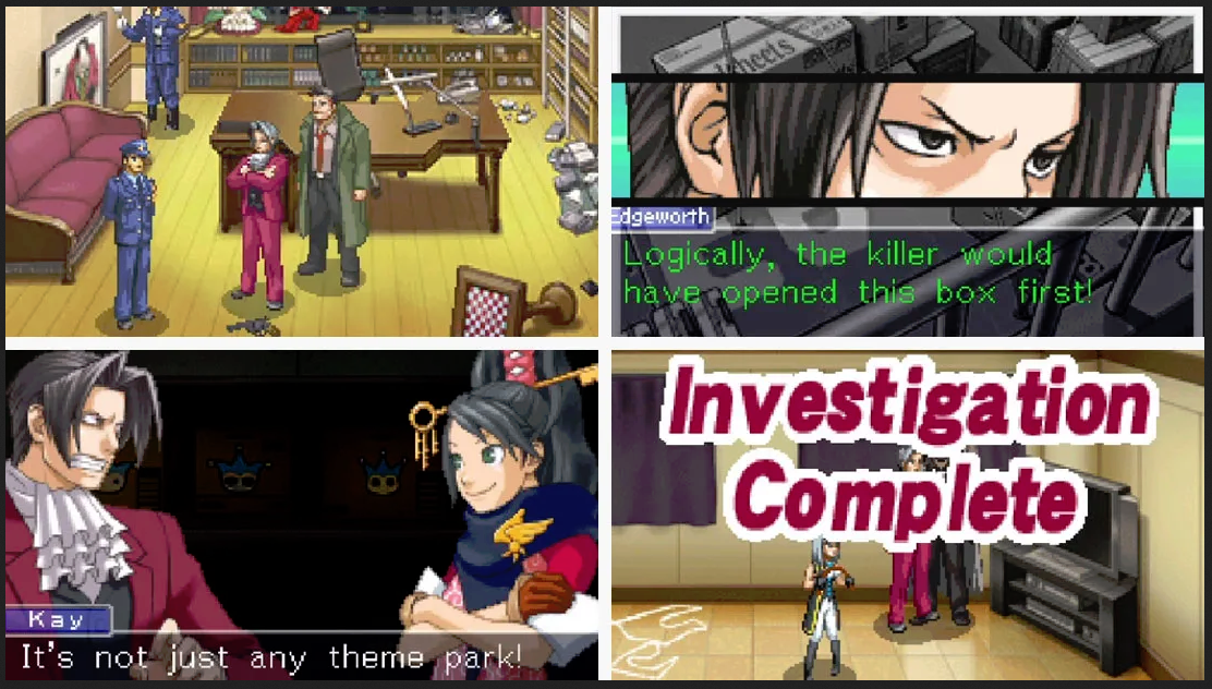 Ace Attorney Investigations Miles Edgeworth NDS Video Game Nintendo DS