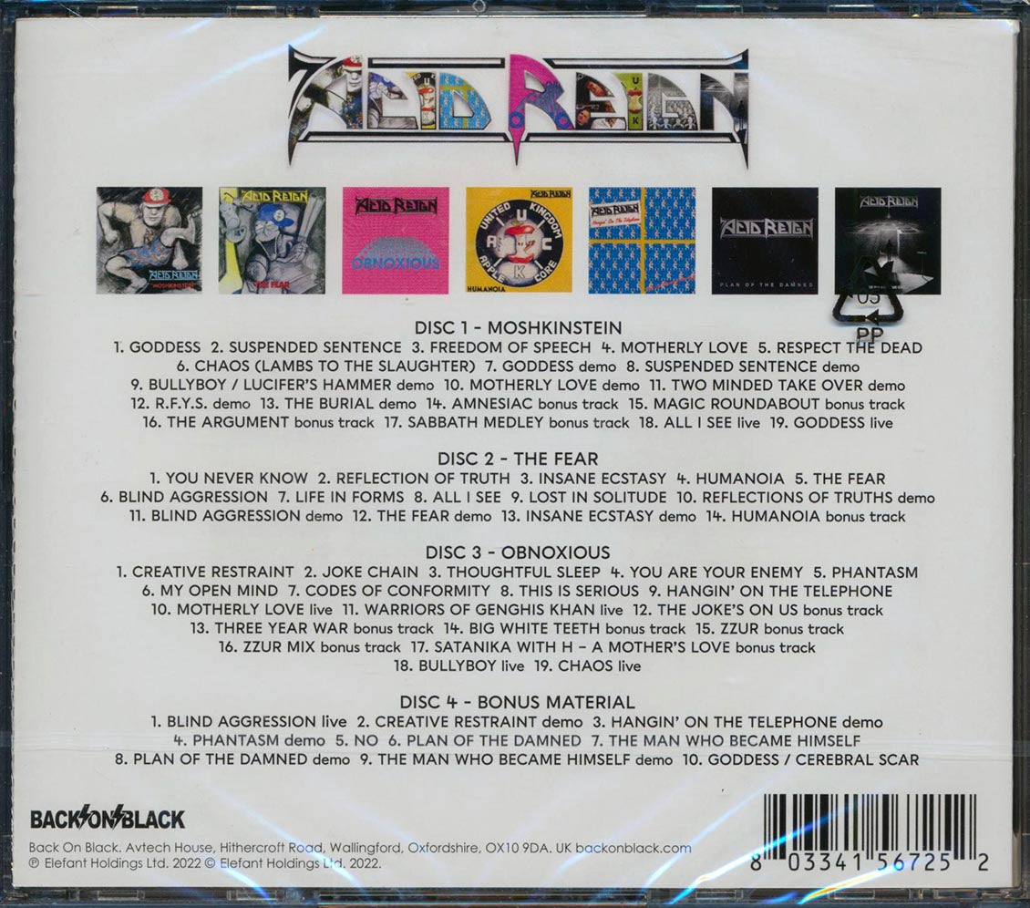 Acid Reign - Anthology 1987-2017 [2023 Compilation Reissue] [New 4xCD]