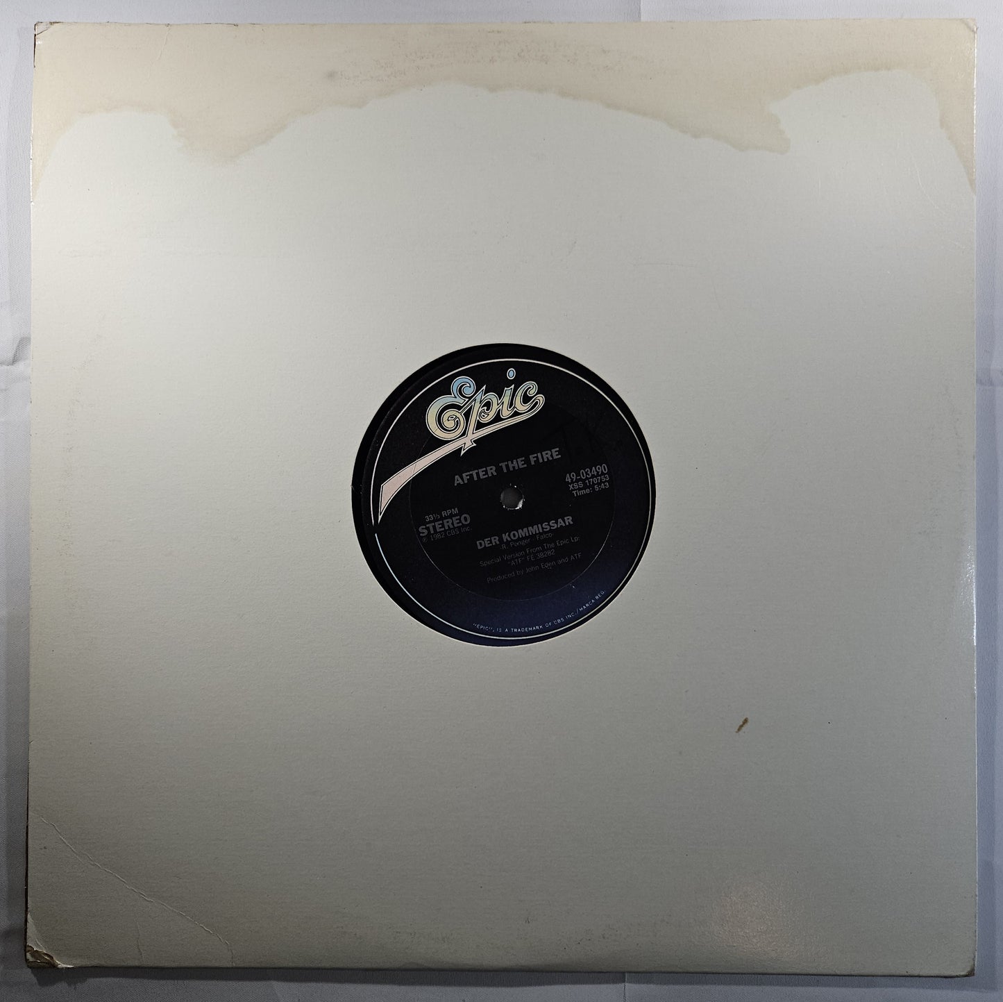 After the Fire - Der Kommissar [1982 Used Vinyl Record 12" Single]