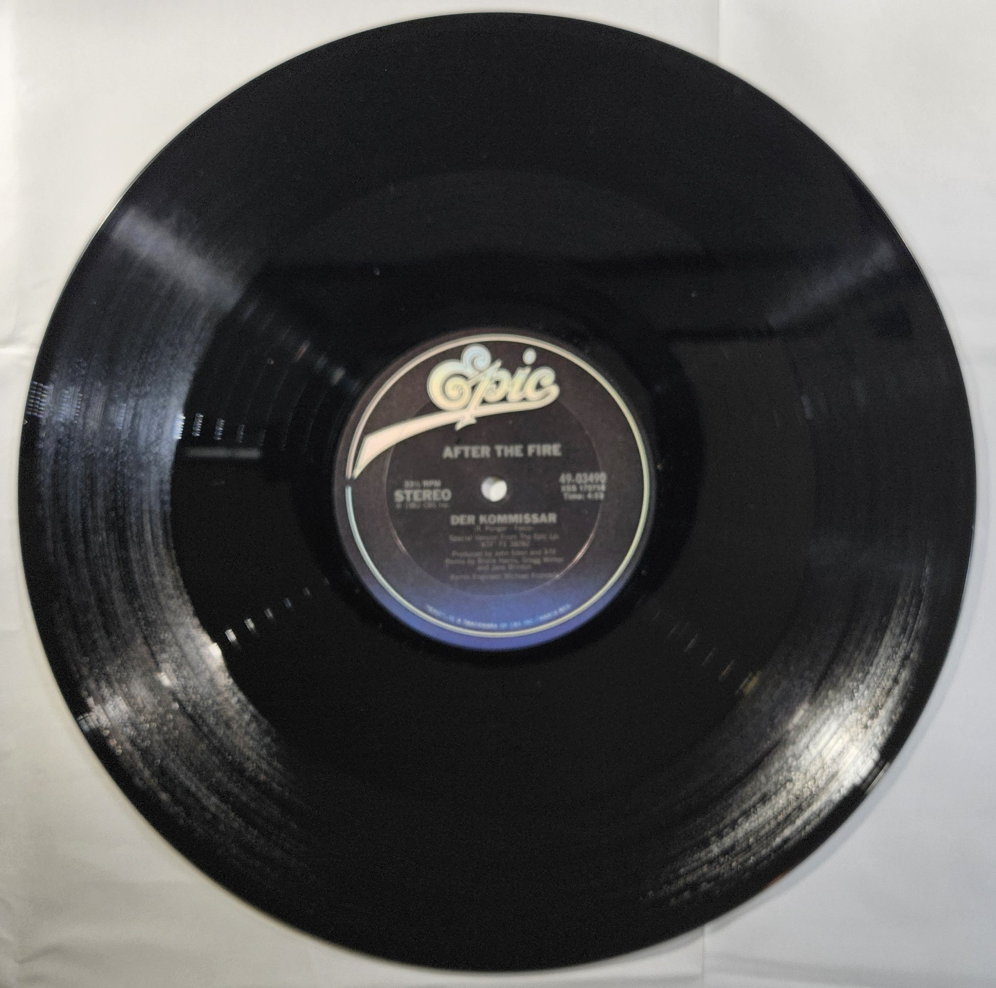 After the Fire - Der Kommissar [1982 Used Vinyl Record 12" Single]