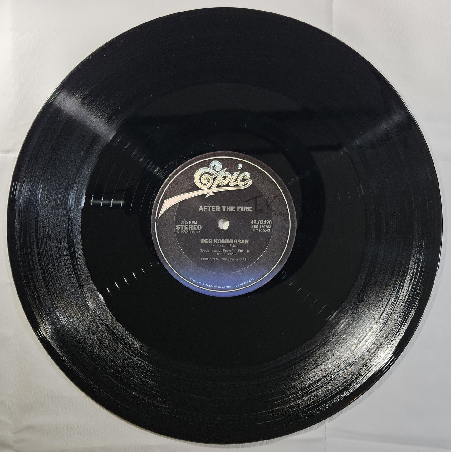 After the Fire - Der Kommissar [1982 Used Vinyl Record 12" Single]