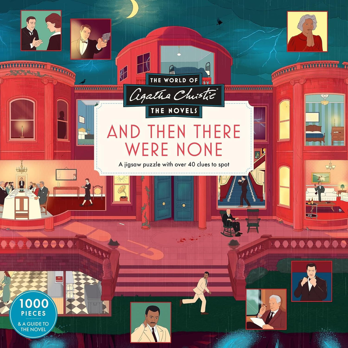 Agatha Christie & Then There Were None 1000 Piece Jigsaw Puzzle Laurence King