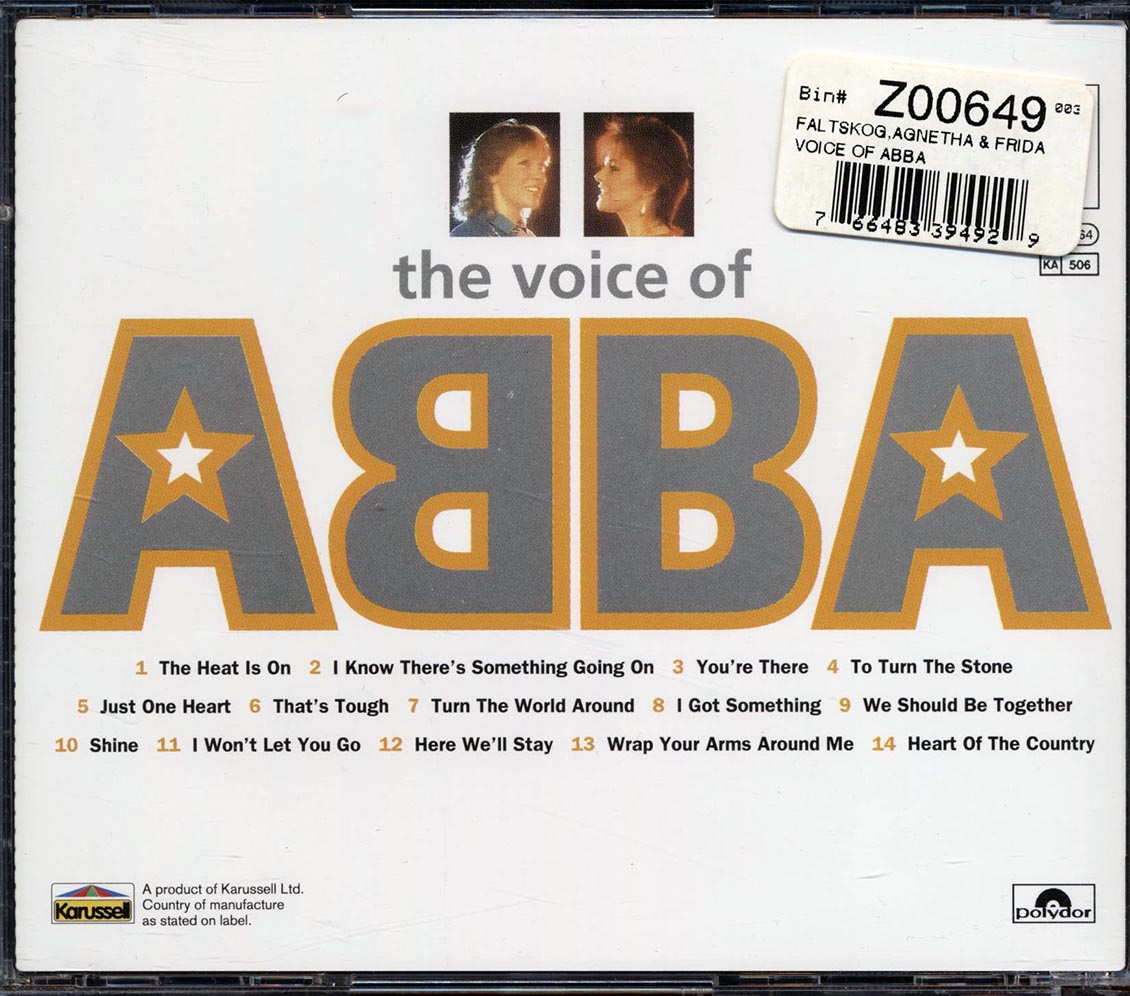Agnetha & Frida - The Voice of ABBA [1994 New CD]