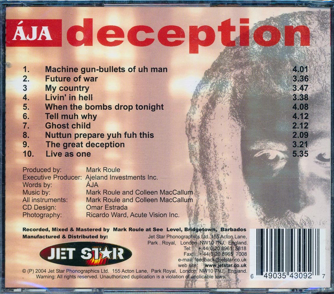 Aja - Deception [2004 New CD]