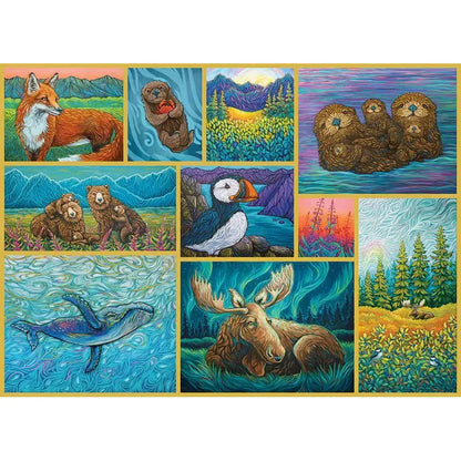 Alaskan Animals 500 Piece Jigsaw Puzzle Cobble Hill