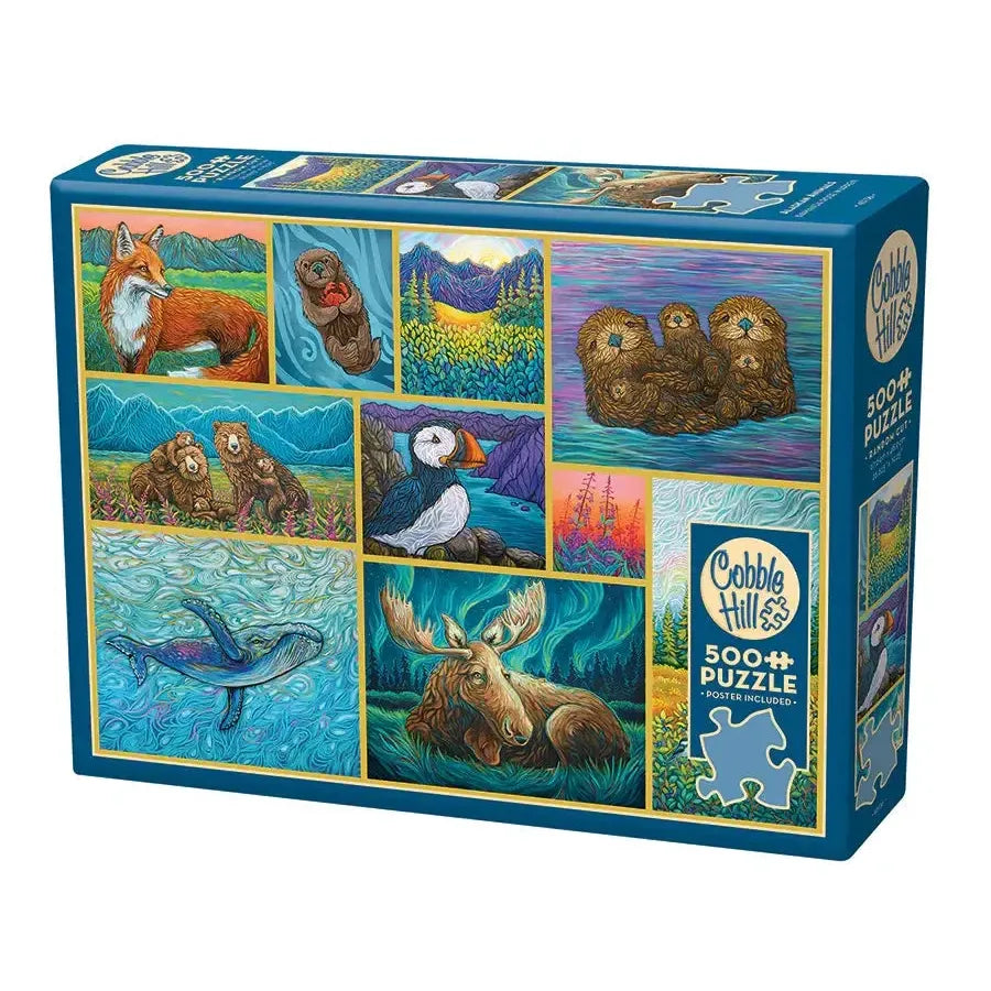 Alaskan Animals 500 Piece Jigsaw Puzzle Cobble Hill