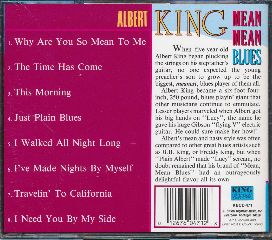 Albert King - Mean Mean Blues [1993 Compilation Remastered] [New CD]