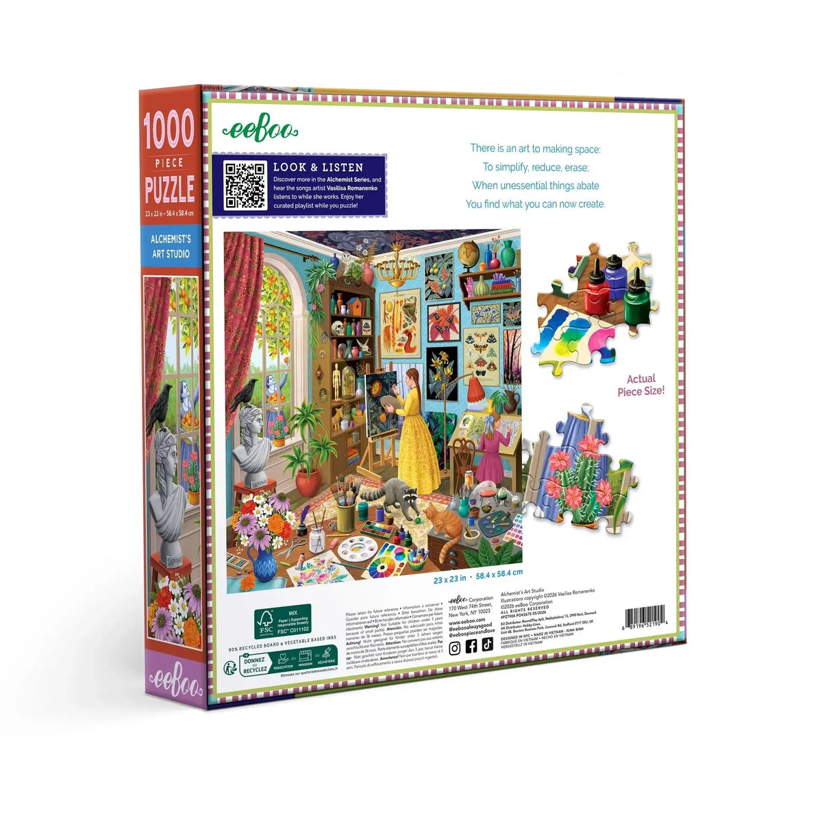 Alchemist's Art Studio 1000 Piece Jigsaw Puzzle eeBoo