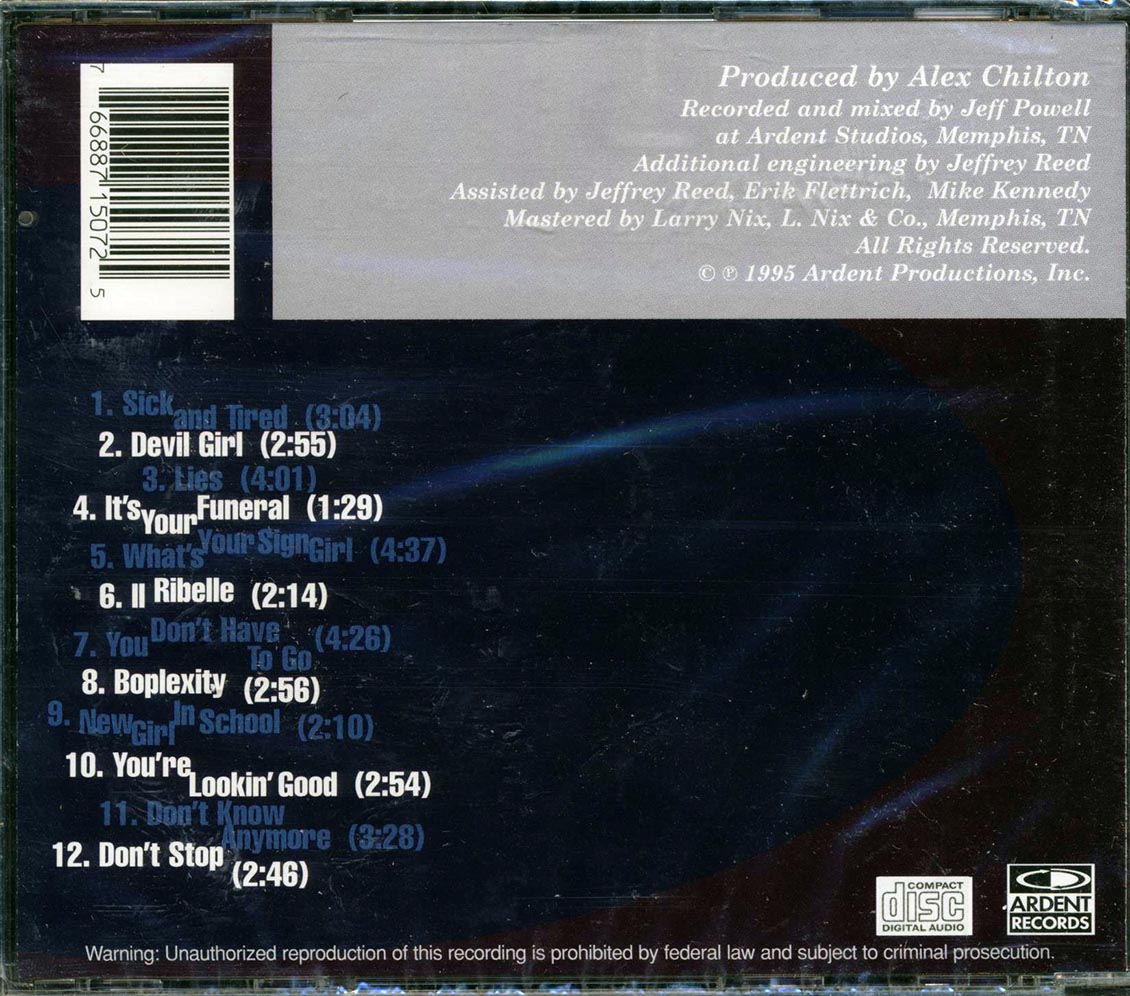 Alex Chilton - A Man Called Destruction [1995 New CD]