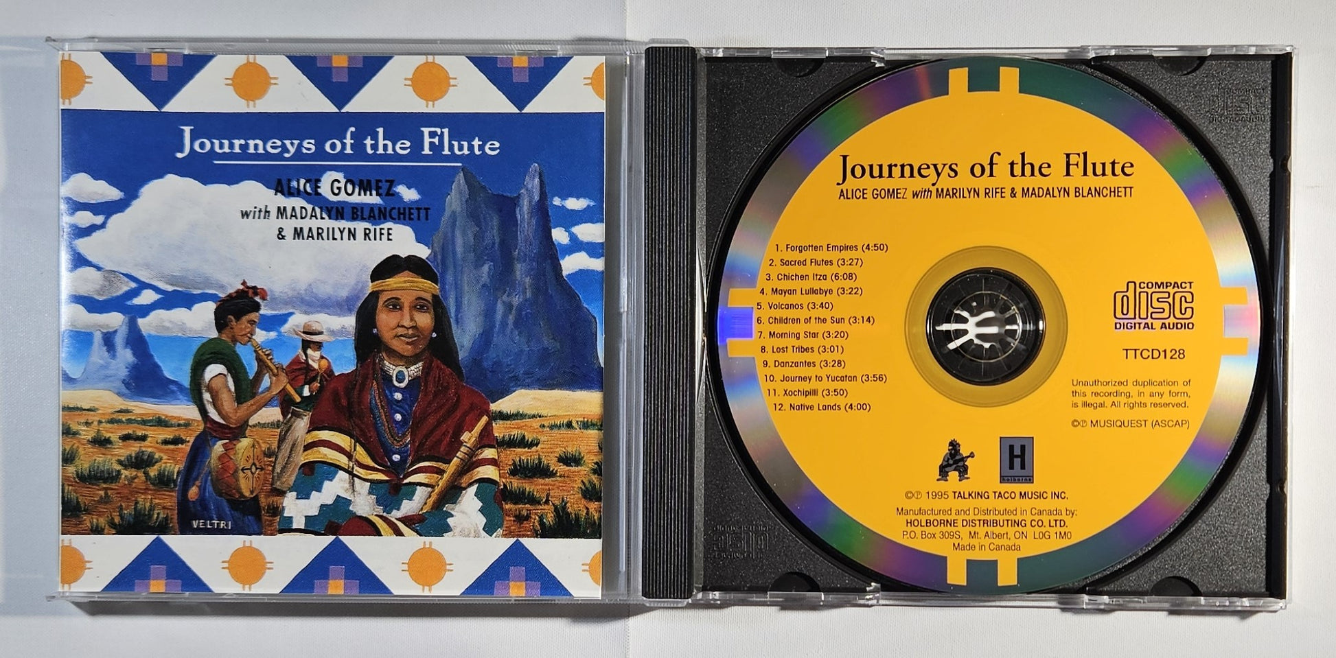 Alice Gomez With Madalyn Blanchett & Marily Rife - Journeys of the Flute [1995 Used CD]