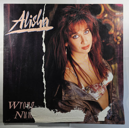Alisha - Wrong Number [1990 Promo] [Used Vinyl Record 12" Single]