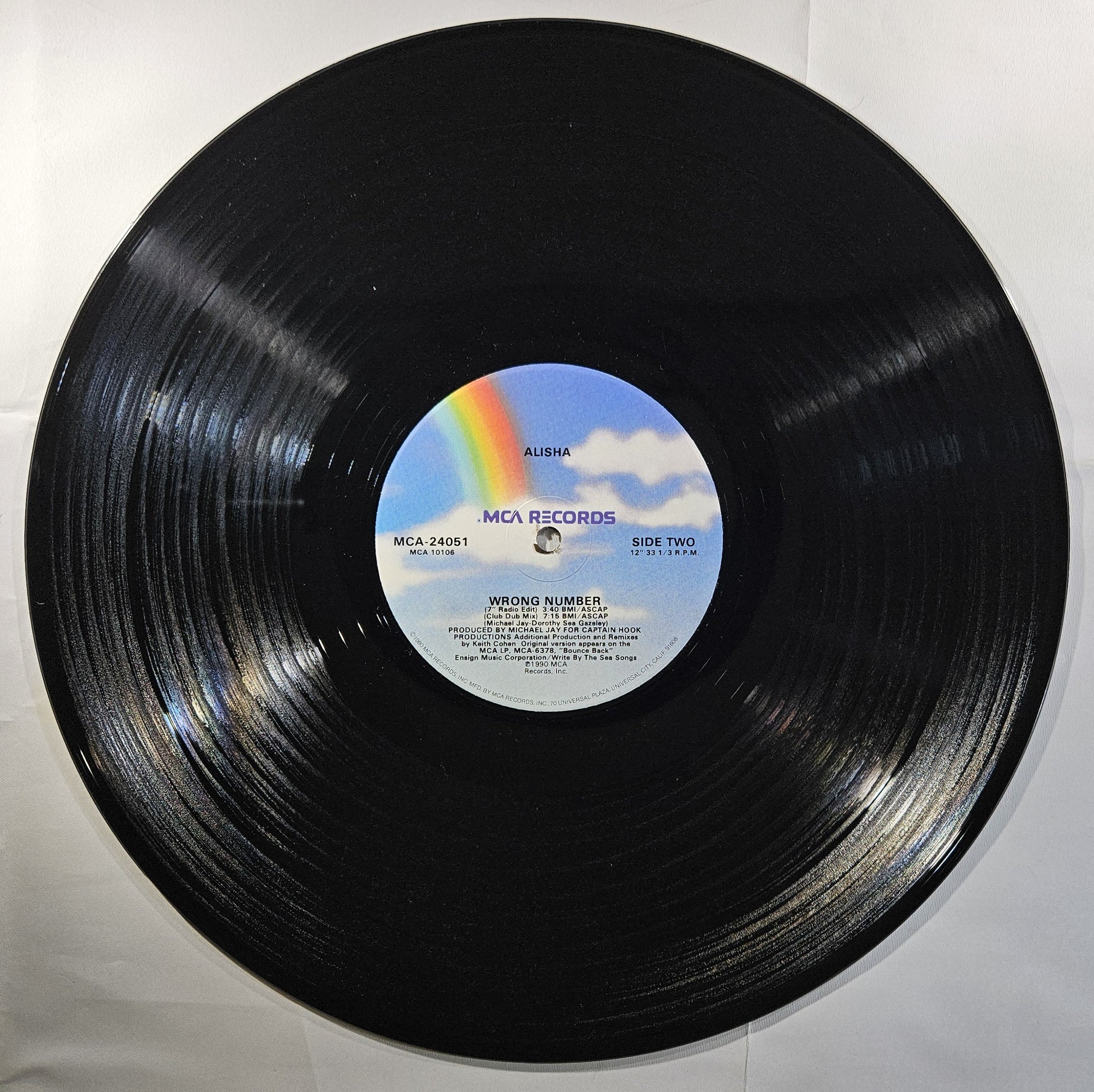 Alisha - Wrong Number [1990 Promo] [Used Vinyl Record 12" Single]