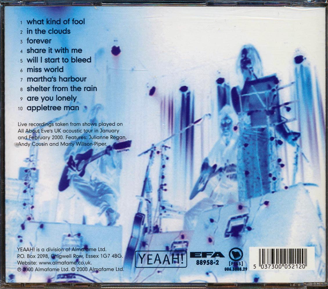 All About Eve - Fairy Light Nights - Live Acoustic [2000 New CD]