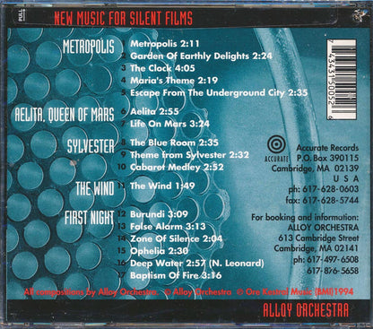 Alloy Orchestra - New Music for Silent Films [1994 New CD]