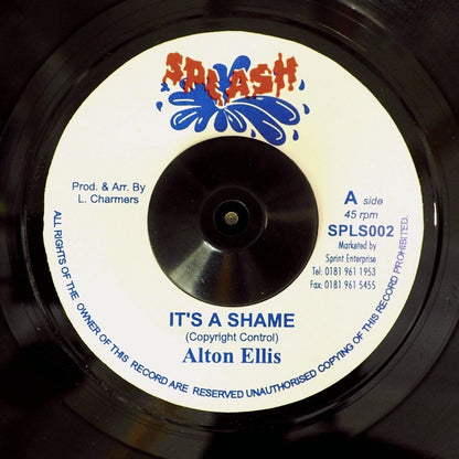 Alton Ellis - It's a Shame / Lloyd Charmers - Dub of Shame [1998 Reissue] [New Vinyl Record 7" Single]