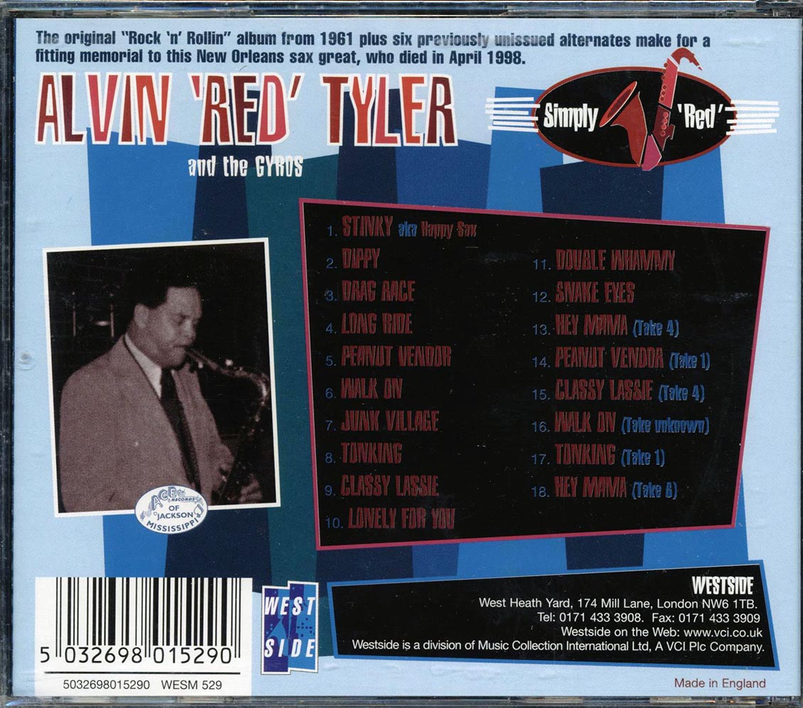 Alvin 'Red' Tyler & The Gyros - Simple 'Red' [1998 Remastered] [New CD]