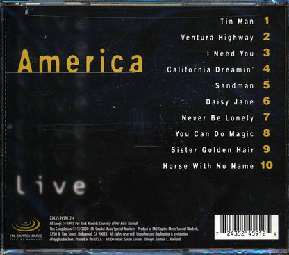 America - Live [2000 Reissue] [New CD]
