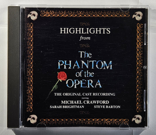 Andrew Lloyd Webber - Highlights From The Phantom of the Opera (The Original Cast Recording)  [Used CD] [E]