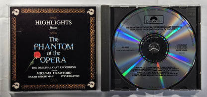 Andrew Lloyd Webber - Highlights From The Phantom of the Opera (The Original Cast Recording)  [Used CD] [E]