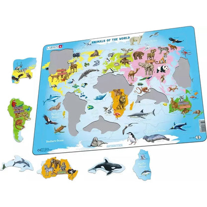 Animals of the World 28 Piece Tray Jigsaw Puzzle Larsen