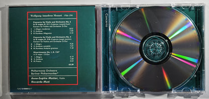 Anne-Sophie Mutter - Mozart: Violin Concertos Nos. 2 & 4 [1997 Used CD]