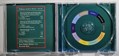 Anne-Sophie Mutter - Mozart: Violin Concertos Nos. 2 & 4 [1997 Used CD]