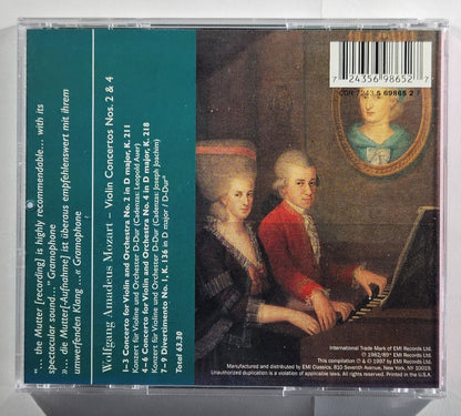 Anne-Sophie Mutter - Mozart: Violin Concertos Nos. 2 & 4 [1997 Used CD]