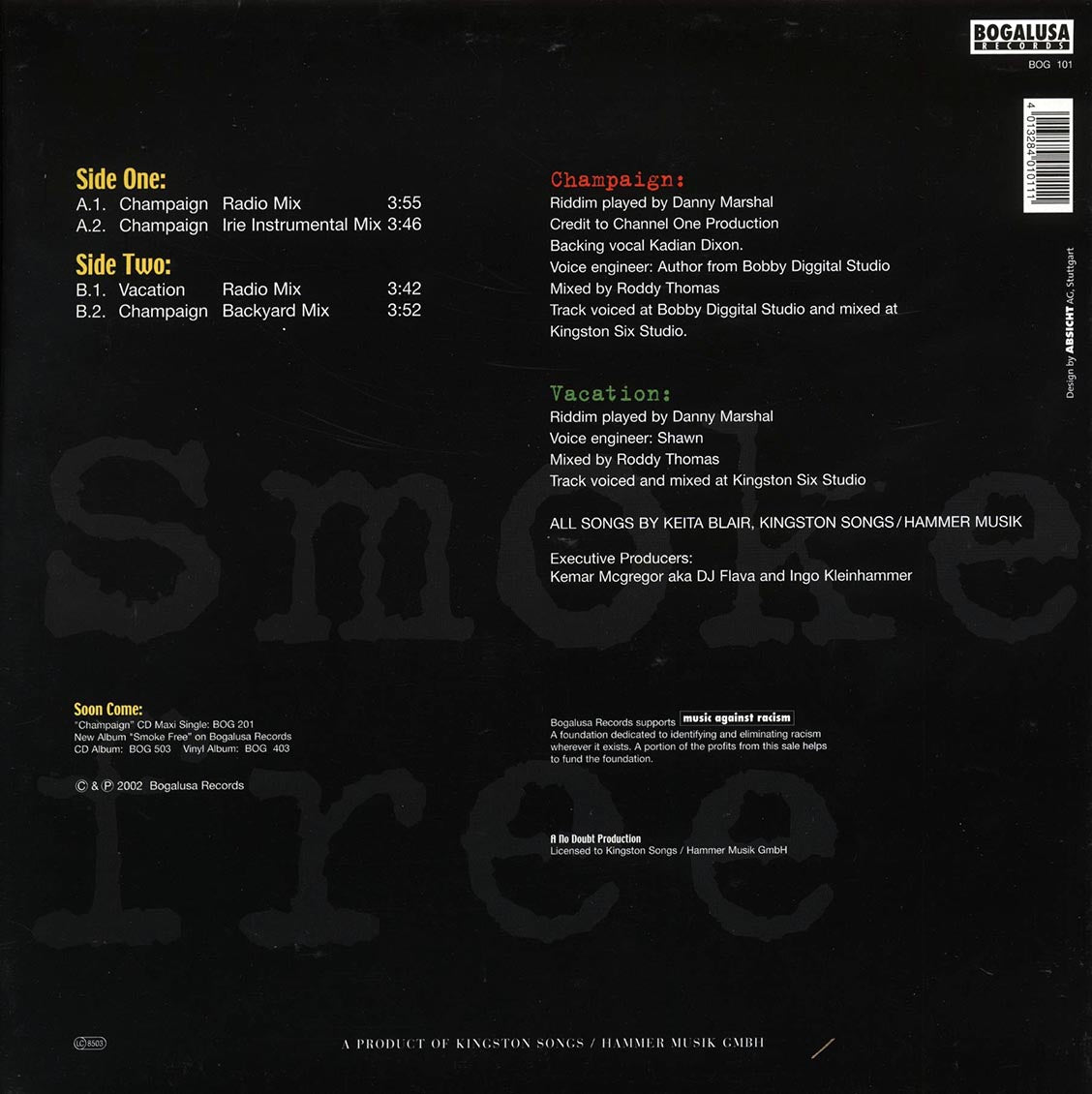 Anthony B - Champaign / Vacation [2002 New Vinyl Record 12" Single]