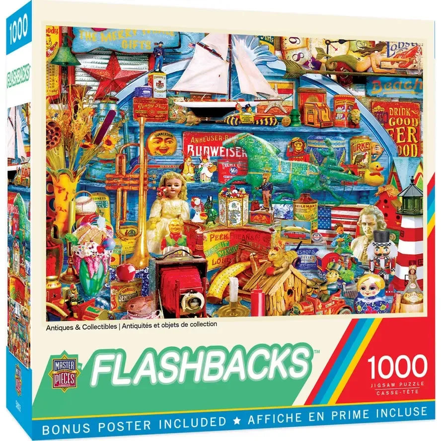 Antiques & Collectibles Flashbacks 1000 Piece Jigsaw Puzzle MasterPieces
