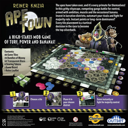 Ape Town - Strategic Tile Primate Mob Game - Outset
