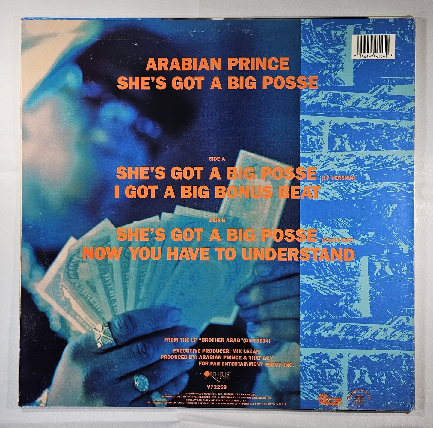 Arabian Prince - She's Got a Big Posse [1989 Used Vinyl Record 12" Single]