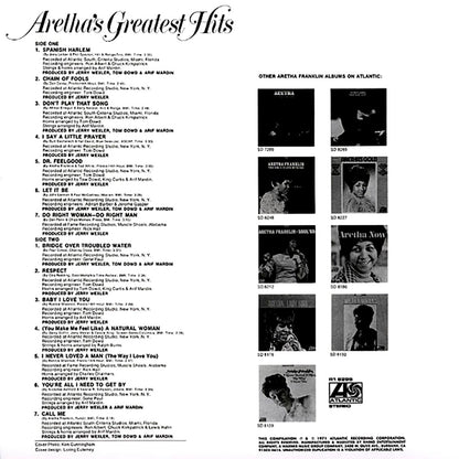 Aretha Franklin - Aretha's Greatest Hits [2016 Reissue] [New Vinyl Record LP]