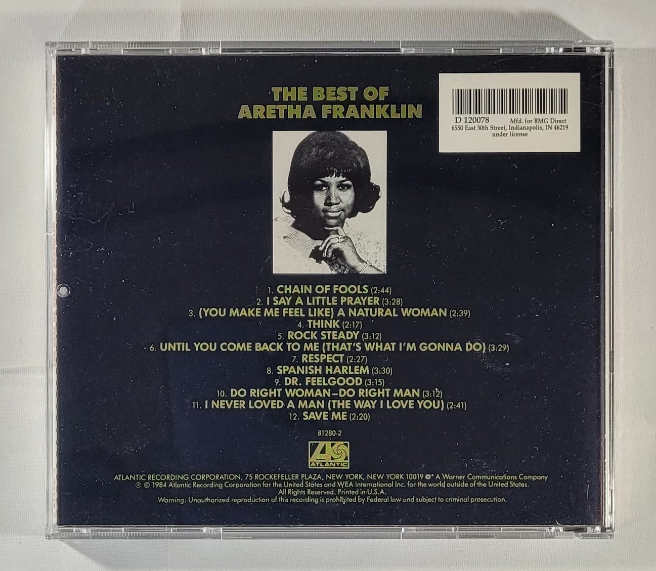 Aretha Franklin - The Best of Aretha Franklin [1984 Club Edition] [Used CD]