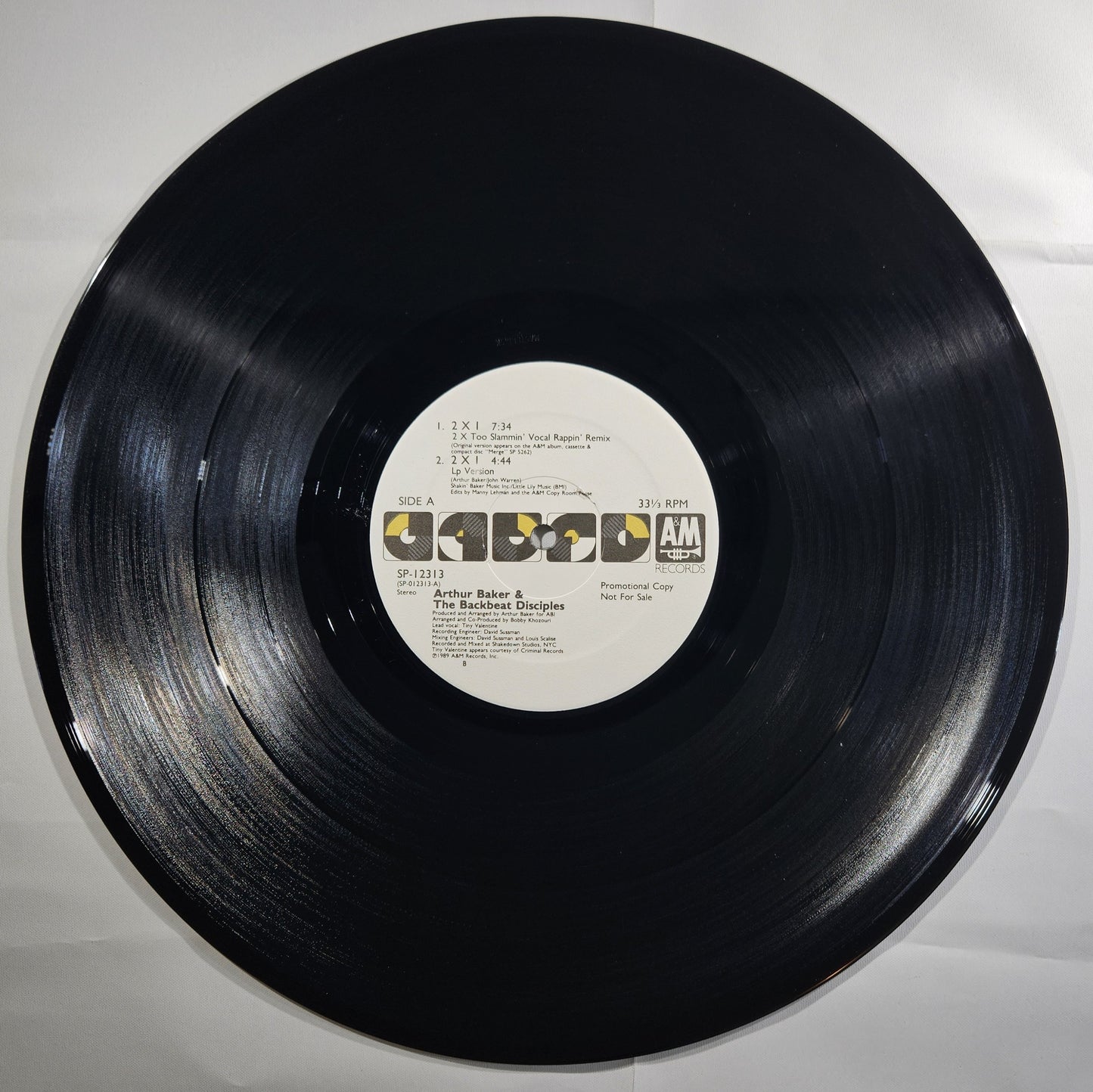 Arthur Baker & The Backbeat Disciples - 2 X 1 [1989 Promo] [Used Vinyl Record 12" Single]