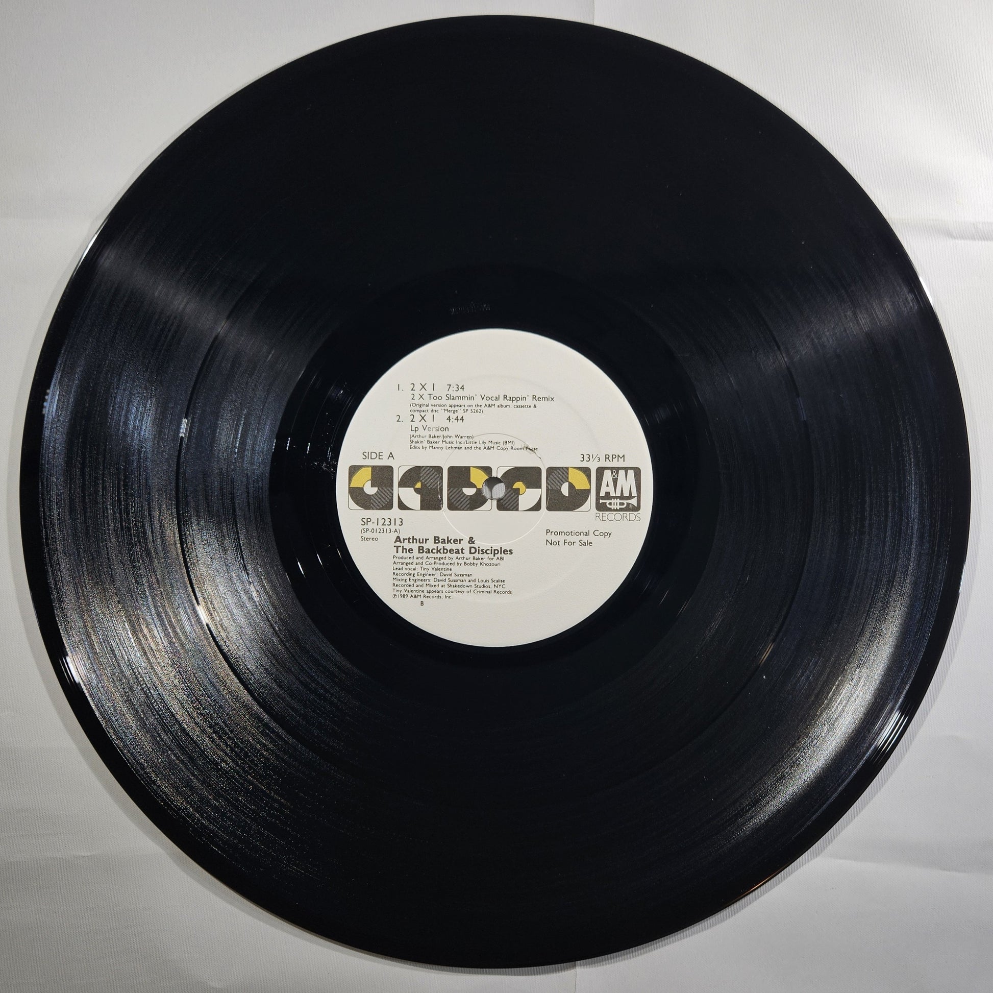 Arthur Baker & The Backbeat Disciples - 2 X 1 [1989 Promo] [Used Vinyl Record 12" Single]