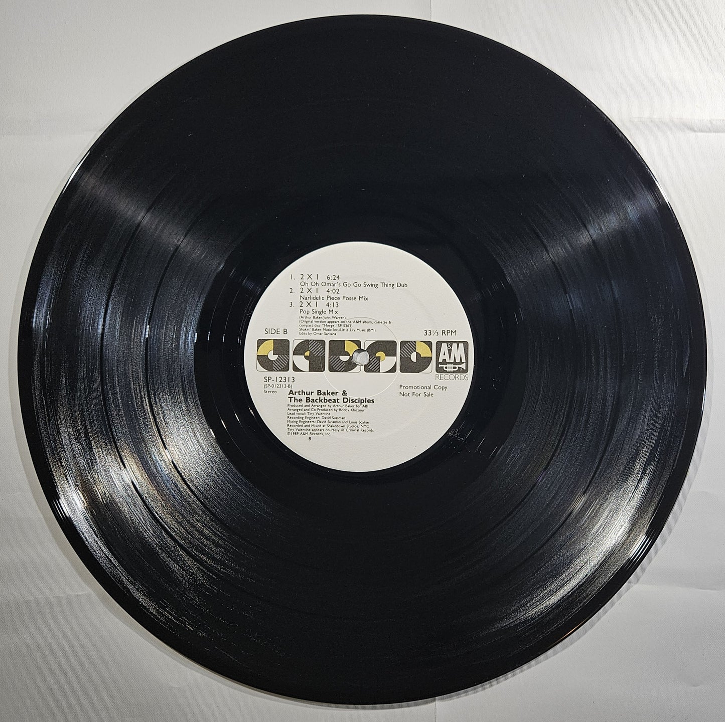 Arthur Baker & The Backbeat Disciples - 2 X 1 [1989 Promo] [Used Vinyl Record 12" Single]