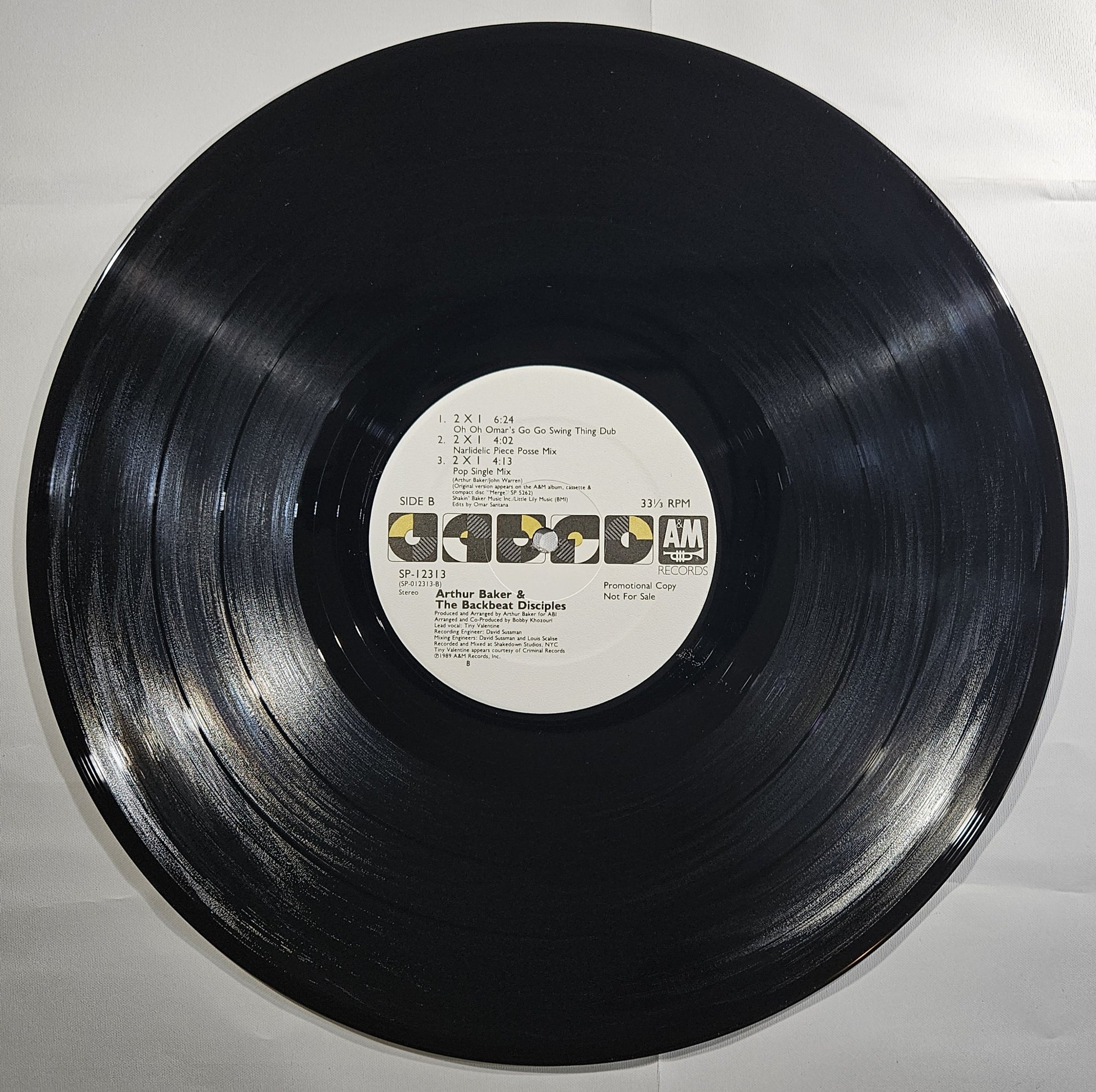 Arthur Baker & The Backbeat Disciples - 2 X 1 [1989 Promo] [Used Vinyl Record 12" Single]