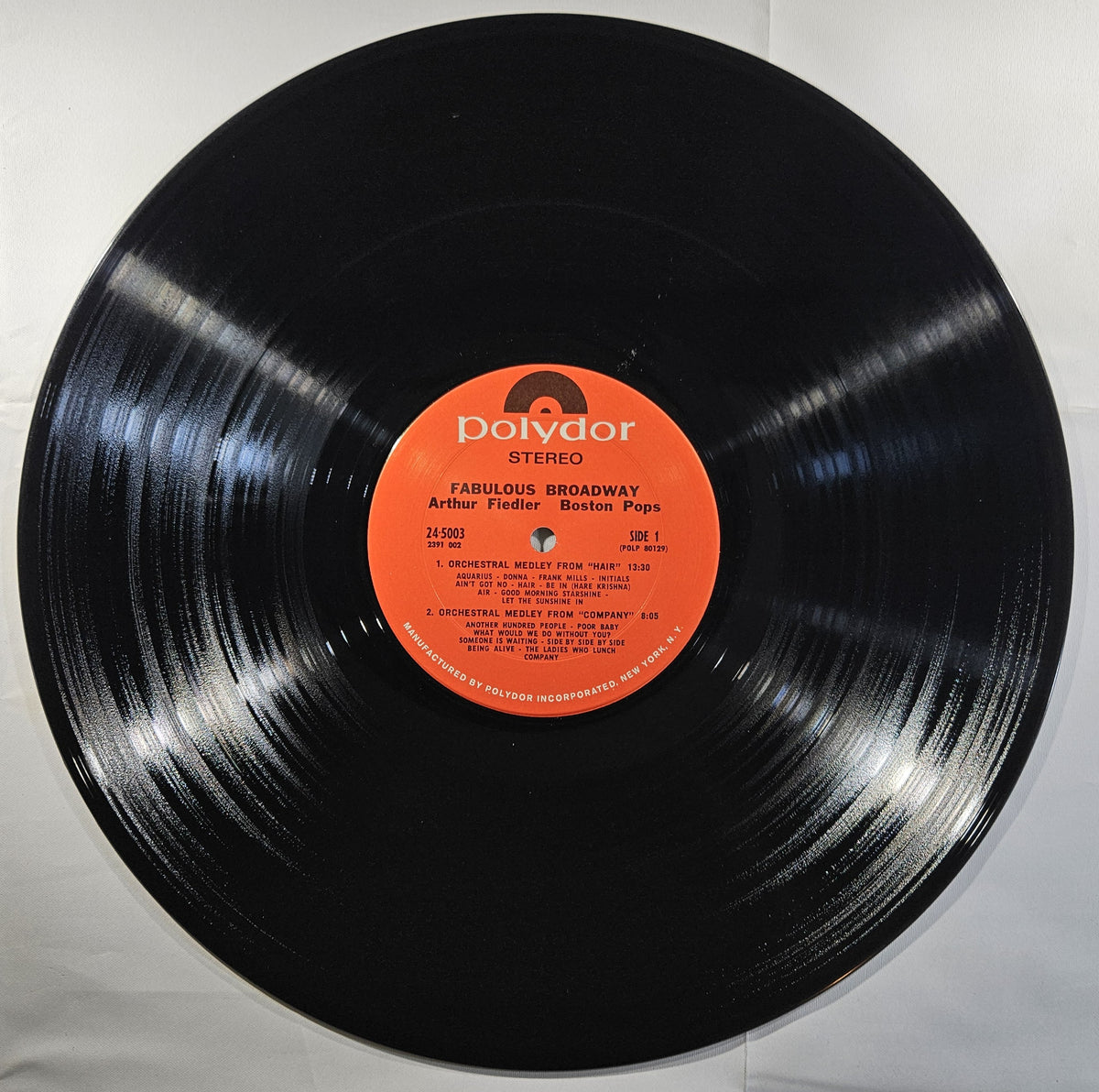 Arthur Fiedler, Boston Pops - Fabulous Broadway [1970 Used Vinyl Record LP]