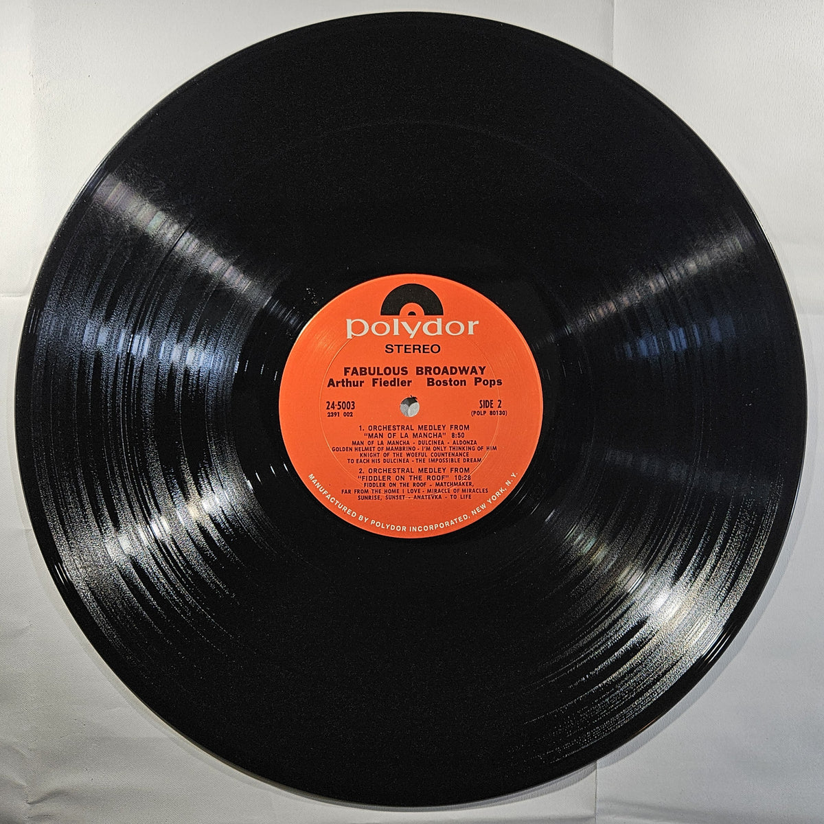 Arthur Fiedler, Boston Pops - Fabulous Broadway [1970 Used Vinyl Record LP]