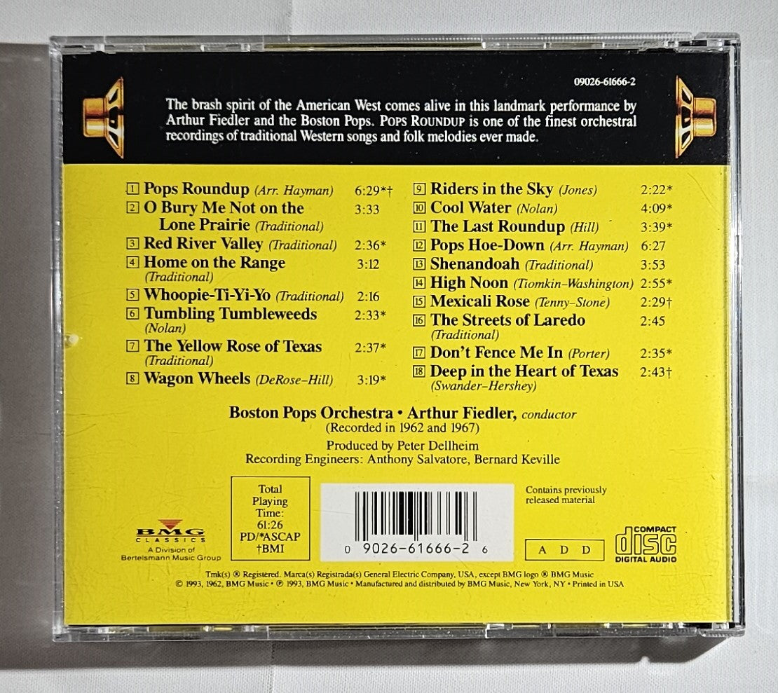 Arthur Fiedler, Boston Pops Orchestra - Pops Roundup [1993 Compilation Reissue] [Used CD]