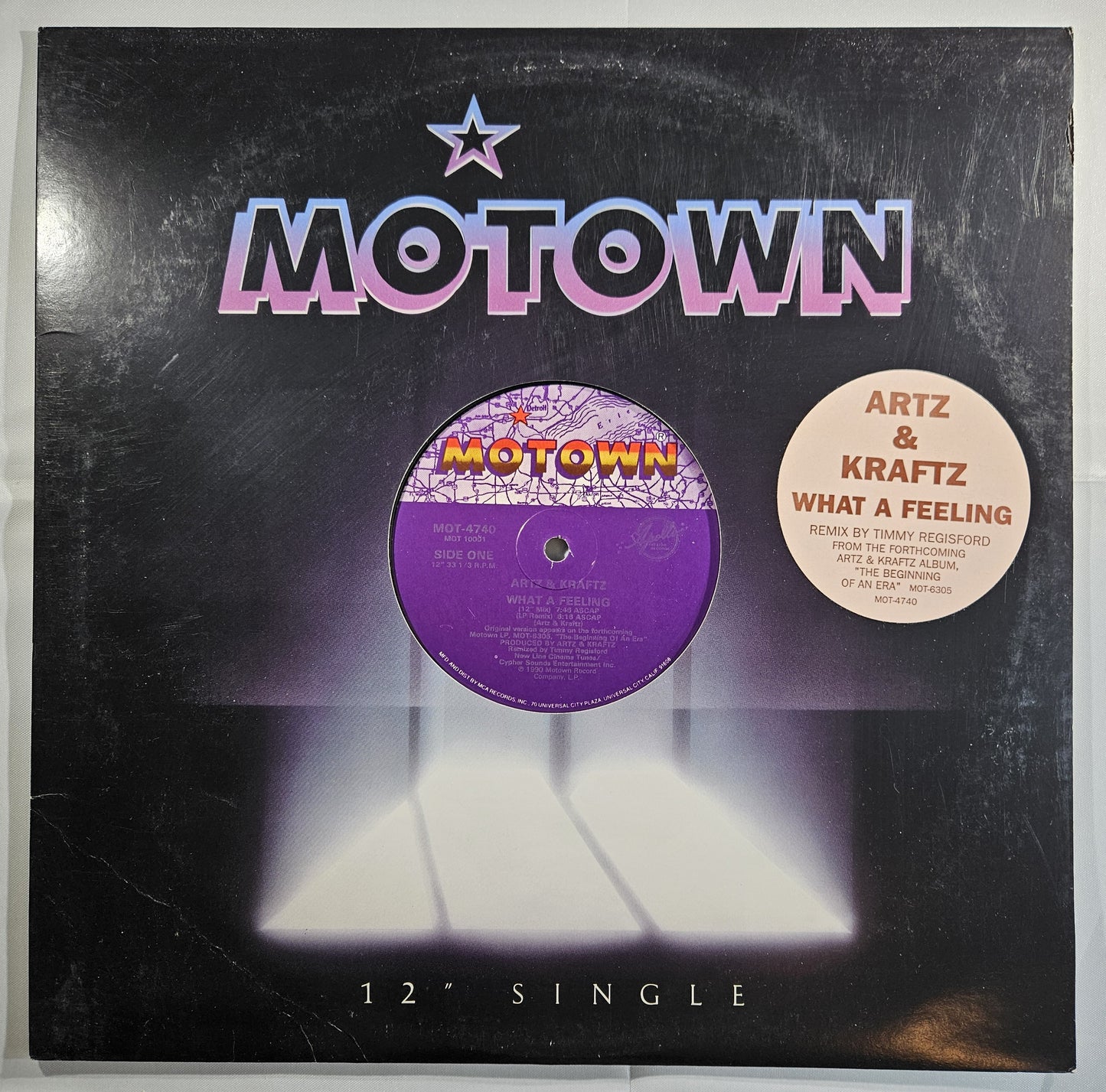 Artz & Kraftz - What a Feeling [1990 Promo] [Used Vinyl Record 12" Single] [B]