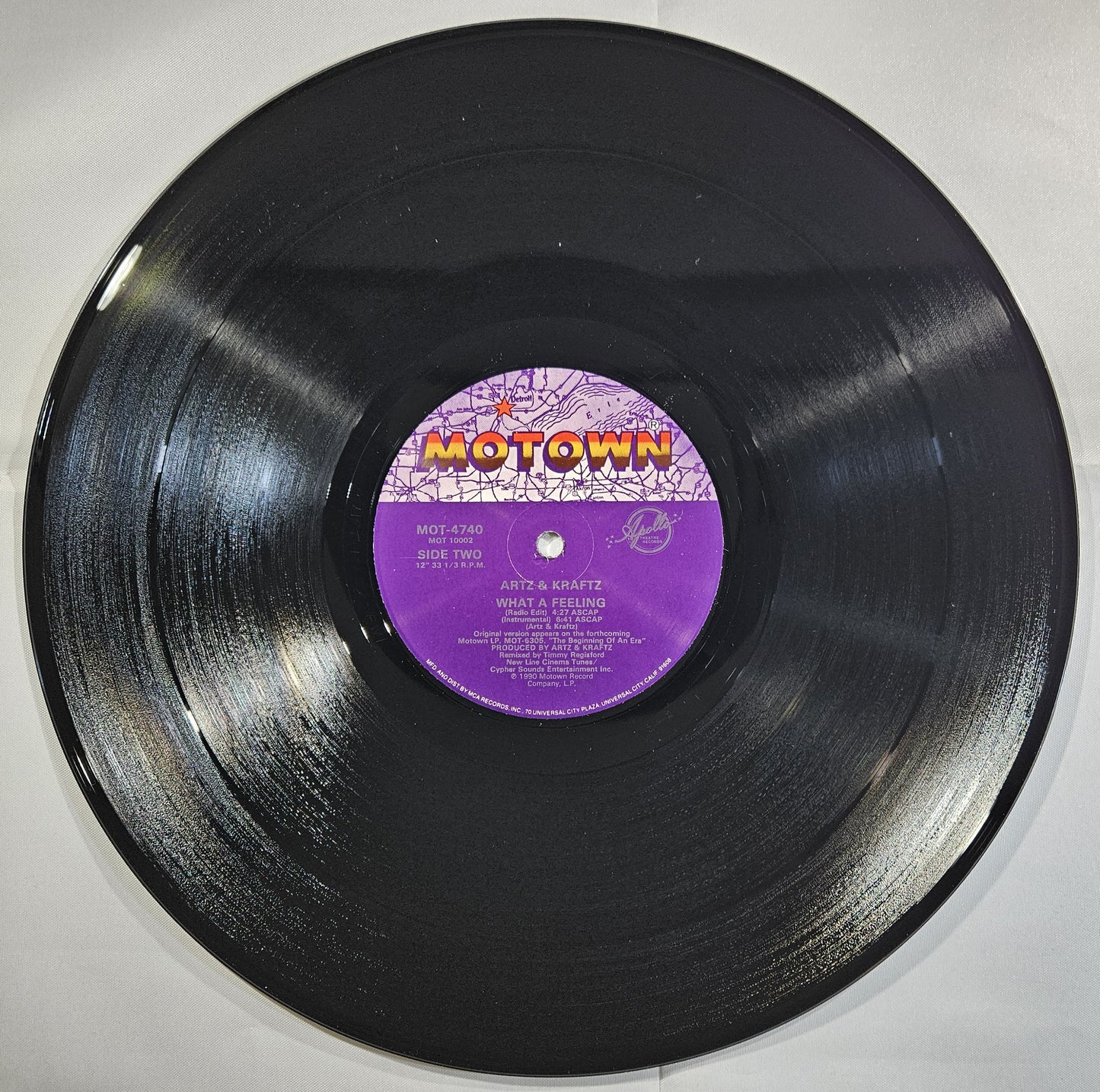 Artz & Kraftz - What a Feeling [1990 Promo] [Used Vinyl Record 12" Single] [B]