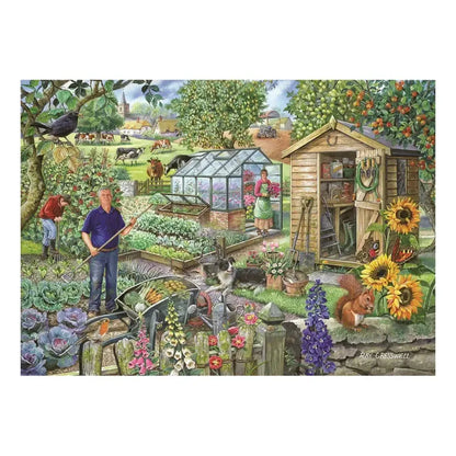 At the Allotment 500 Big Piece Jigsaw Puzzle HOP