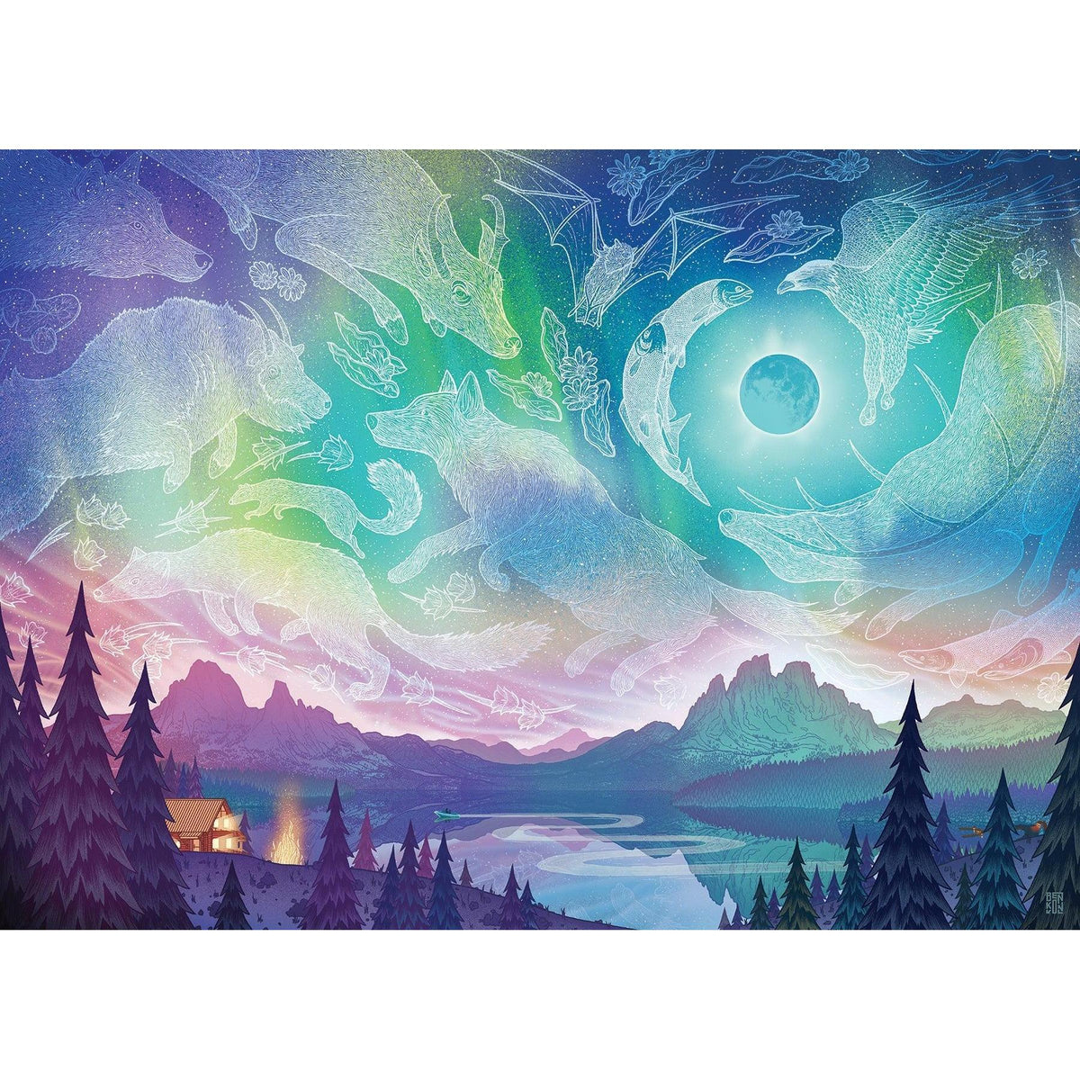 Aurora 1000 Piece Jigsaw Puzzle Cobble Hill