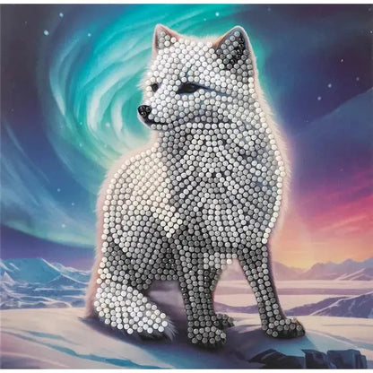 Aurora the Fox Crystal Art Card Kit Craft Buddy
