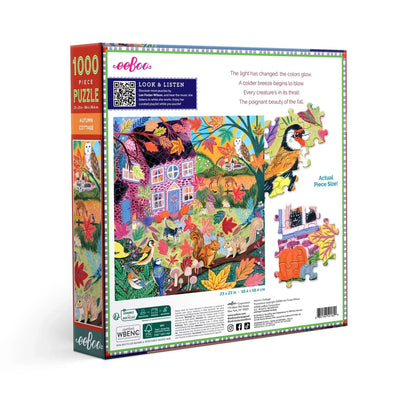 Autumn Cottage 1000 Piece Jigsaw Puzzle eeBoo